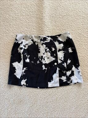 Cow print skirt